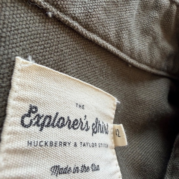 Huckberry x Taylor Stitch Explorer's Shirt Green - Heavy Canvas - Men's 42 Large - Picture 2 of 2